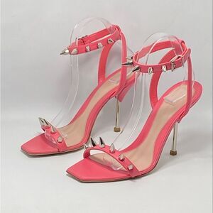 Alexander McQueen Punk Stud Leather Ankle-Strap Sandals size 39.5